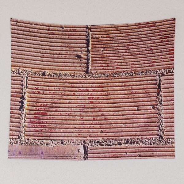 Item preview, Spanish brick wall with ridges. designed and sold by janesg.