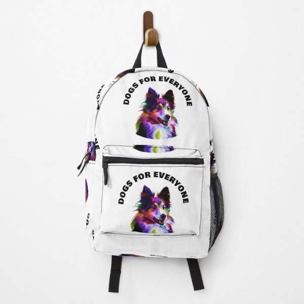 Item preview, Dogs For Everyone - Rainbow Sheltie Dog - Woof White designed and sold by NoMatterLab.