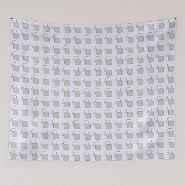 Item preview, Retro Square Pattern - Pastel Lilac and Grey designed and sold by Quooki.