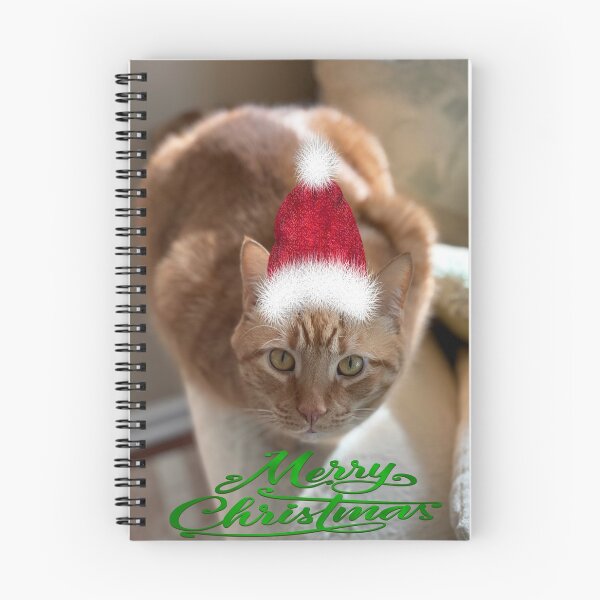 Item preview, Merry Christmas Cat designed and sold by PurrfectPicks.