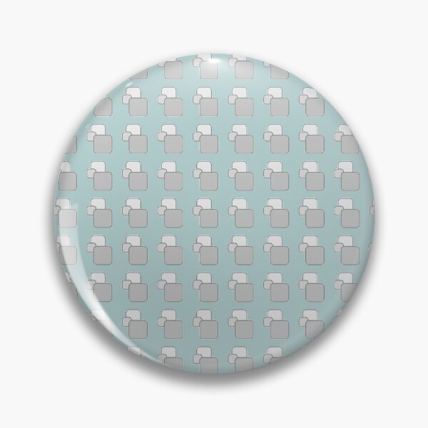 Item preview, Retro Square Pattern - Pastel Teal and Grey designed and sold by Quooki.