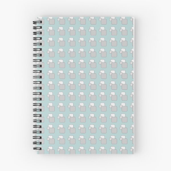 Item preview, Retro Square Pattern - Pastel Teal and Grey designed and sold by Quooki.