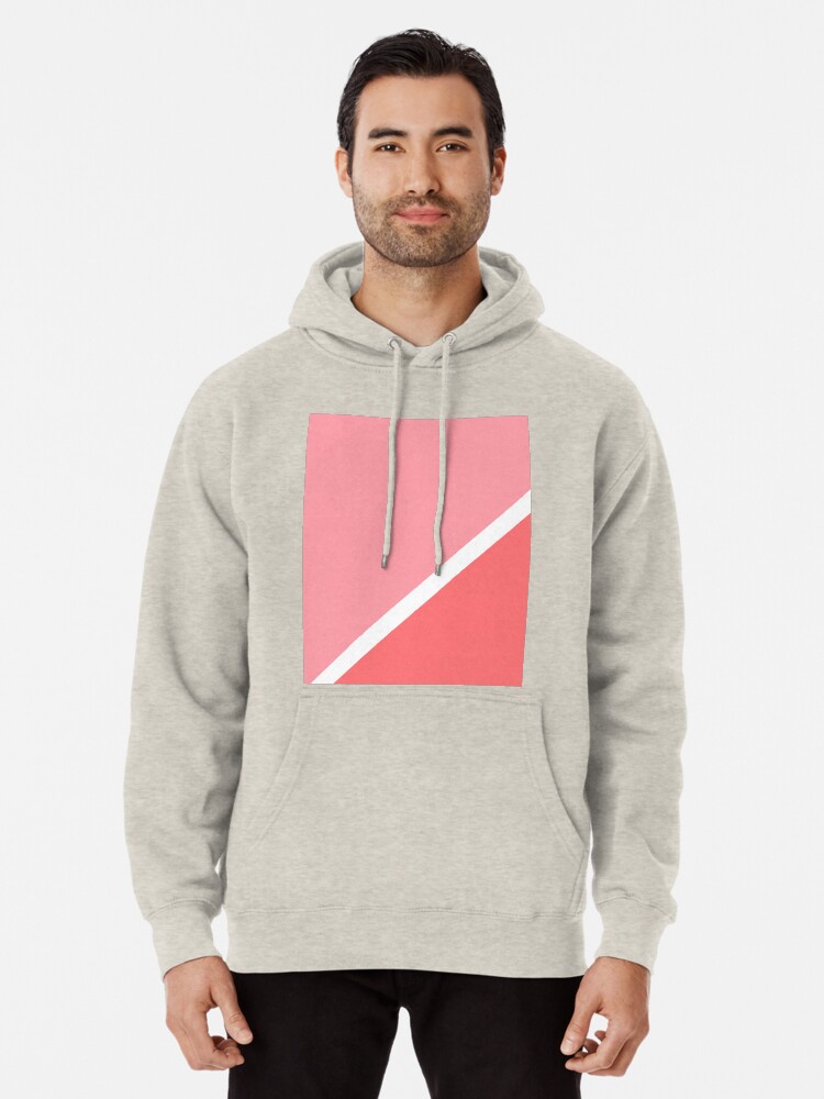 coral color hoodie