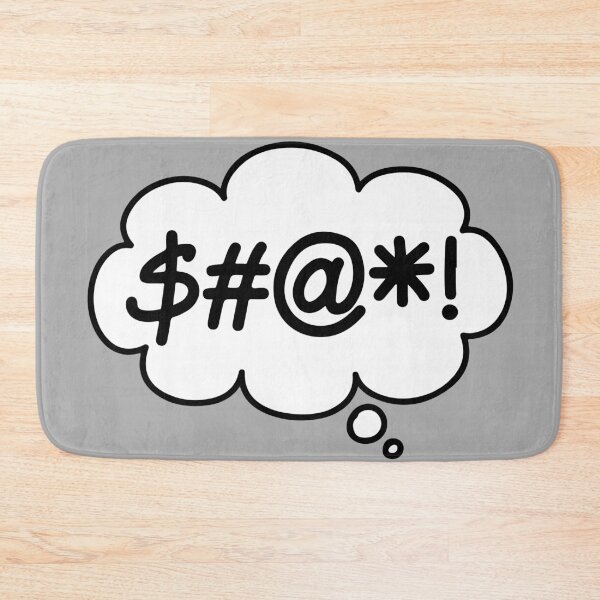 Item preview, $#@*! (Swearing Thought Bubble) designed and sold by SarcasticWords.