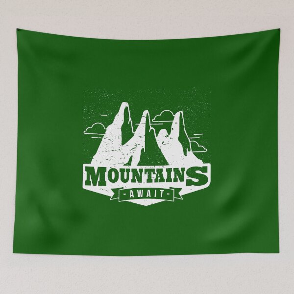 Item preview, Mountains Await Adventure designed and sold by Piztees.