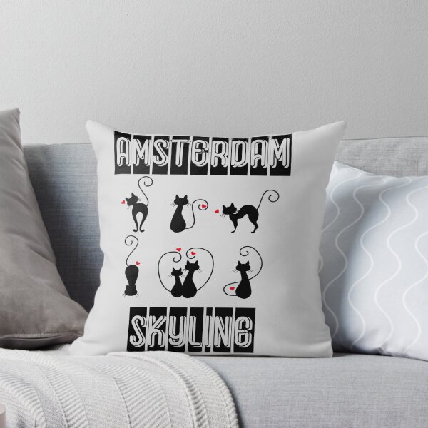 Item preview, Amsterdam Skyline Cat designed and sold by VintagePrada.