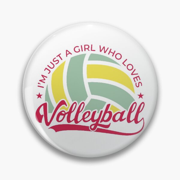 Item preview, I'm just a girl who loves volleyball designed and sold by designandclouds.