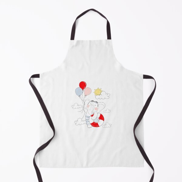 Item preview, Elephant with Helium Balloons in the Clouds designed and sold by PupnkittyMania ⭐⭐⭐⭐⭐.