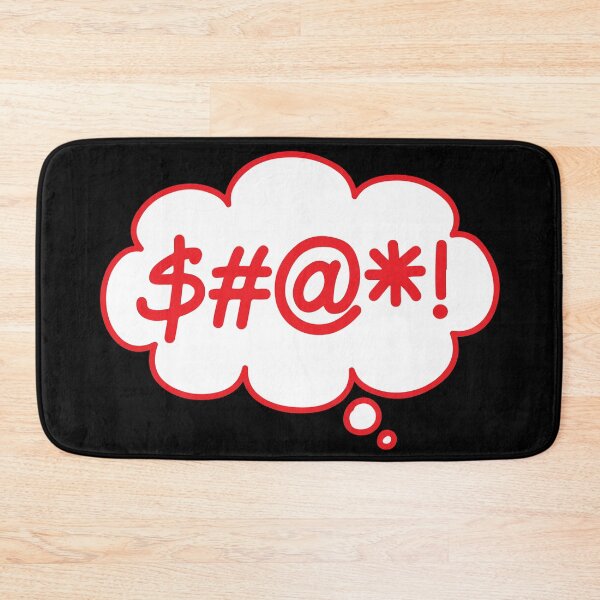Item preview, Copy of $#@*! (Swearing Thought Bubble) Red Version designed and sold by SarcasticWords.