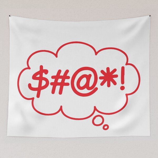 Item preview, Copy of $#@*! (Swearing Thought Bubble) Red Version designed and sold by SarcasticWords.