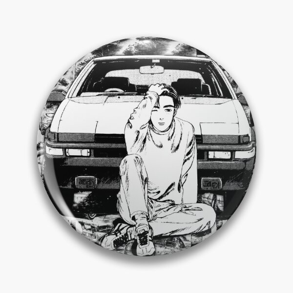 Aperçu de l'œuvre Initial D Manga Takumi Fujiwara Trueno AE86 créée et vendue par GeeknGo.