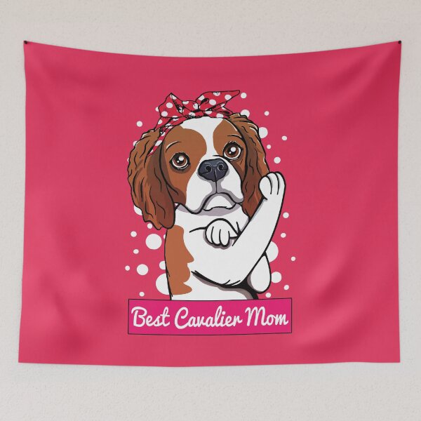 Item preview, Retro Cavalier King Charles Spaniel Dog Mom designed and sold by MrEddie10.