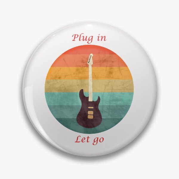 Item preview, Vintage Guitar Lover Gift Plug In & Let Go designed and sold by MaxMarkpod.