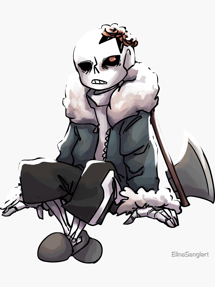 Horror sans  Sticker for Sale by ElinaSanglert