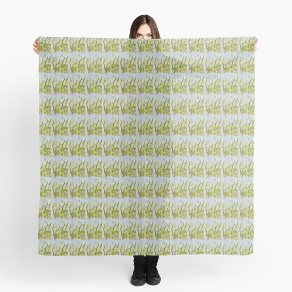 Spring Snowdrops Scarf