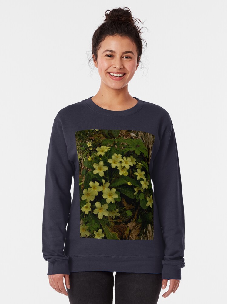 Alternate view of Primrose, Drumlamph Wood, County Derry Pullover Sweatshirt
