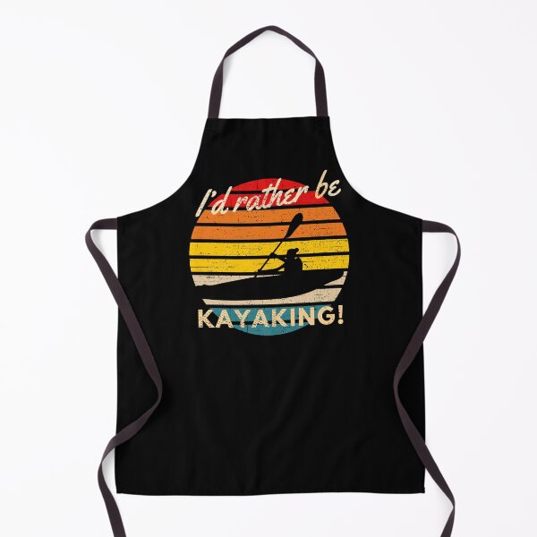 Item preview, Vintage I’d Rather Be Kayaking Retro Stripes designed and sold by Zurickdesigns.
