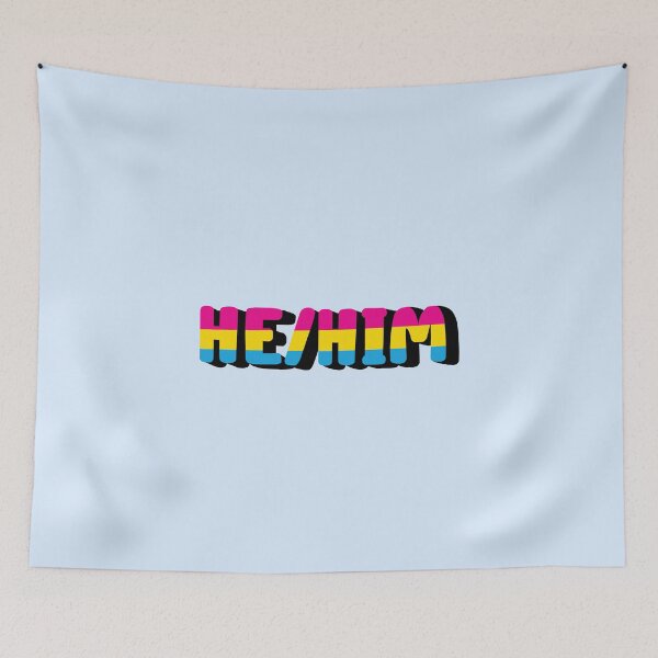 Item preview, Pansexual Pride Flag He/Him Pronoun designed and sold by EuropaPrints.