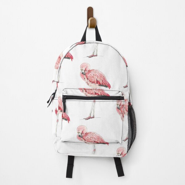 Item preview, Chilean flamingo painted in watercolor designed and sold by Daniela Ponzini Montes.