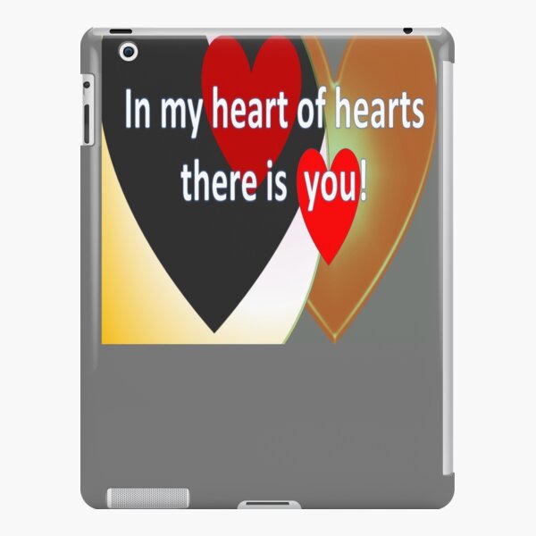 Flashy loud hearts with love quote iPad Snap Case
