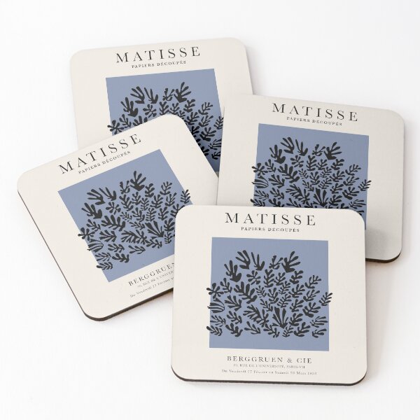 Item preview, Henri Matisse Flower. Paper Decoupes Art Blue, Matisse Cutout's designed and sold by re-make-.