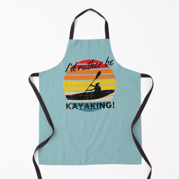 Item preview, Vintage I’d Rather Be Kayaking Retro Stripes designed and sold by Zurickdesigns.