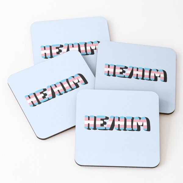Item preview, Transgender Pride Flag He/Him Pronoun designed and sold by EuropaPrints.