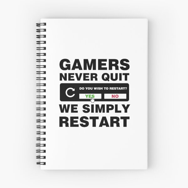 Item preview, Gamers Never Quit, We Simply Restart designed and sold by Art-Tease.