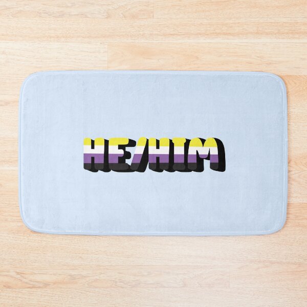 Item preview, Non Binary Pride Flag He/Him Pronoun designed and sold by EuropaPrints.