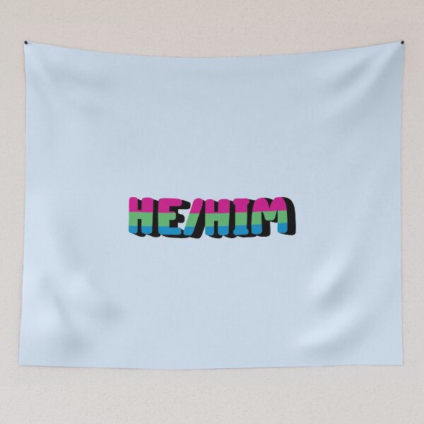 Item preview, Polysexual Pride Flag He/Him Pronoun designed and sold by EuropaPrints.