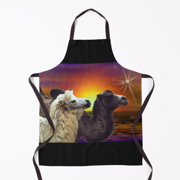 Item preview, Bactrian Camels in the desert art gift. designed and sold by BarbaraGlebska.