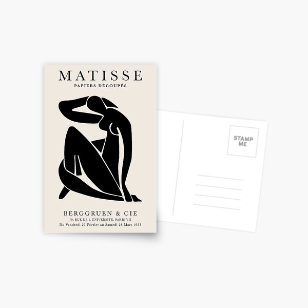 Item preview, Henri Matisse Nude. Paper Decoupes Art Black, Matisse Cutout's designed and sold by re-make-.