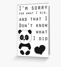 Sorry Greeting Card
