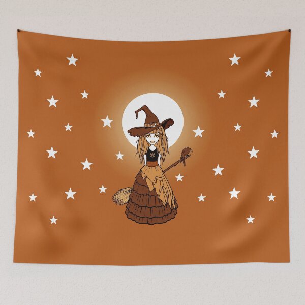 Item preview, Full Moon Orange Cheeky Witch® designed and sold by cheekywitch.