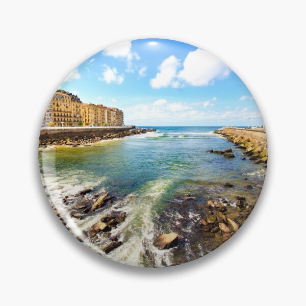 Item preview, View from the Zurriola bridge in San Sebastian designed and sold by Rrrainbow.