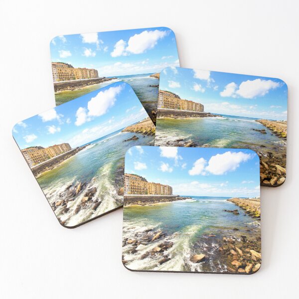 Item preview, View from the Zurriola bridge in San Sebastian designed and sold by Rrrainbow.