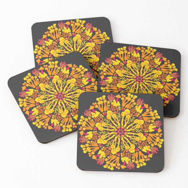 Item preview, Mushroom mandala designed and sold by Plantlifegirl.