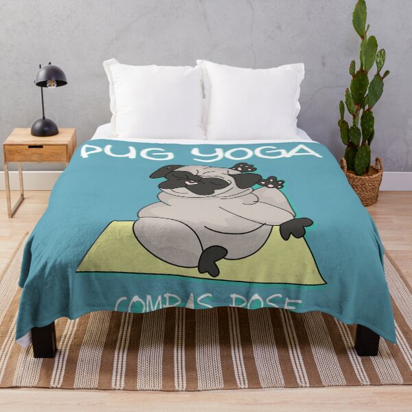 Item preview, Pug Yoga Compas Pose designed and sold by pugmilk.