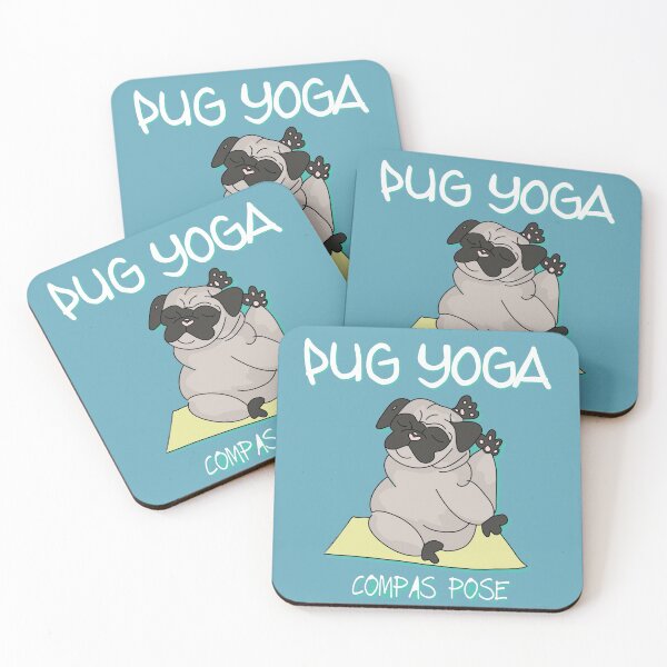 Item preview, Pug Yoga Compas Pose designed and sold by pugmilk.