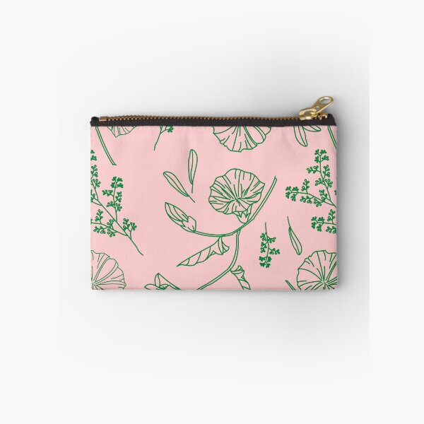 Item preview, Green Flowers and Leaves Pattern designed and sold by Indra Agrawal.