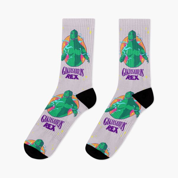 Item preview, Ganjasaurus Rex in colour! Vaporwave 80s sparkle design! designed and sold by elflovesyou.