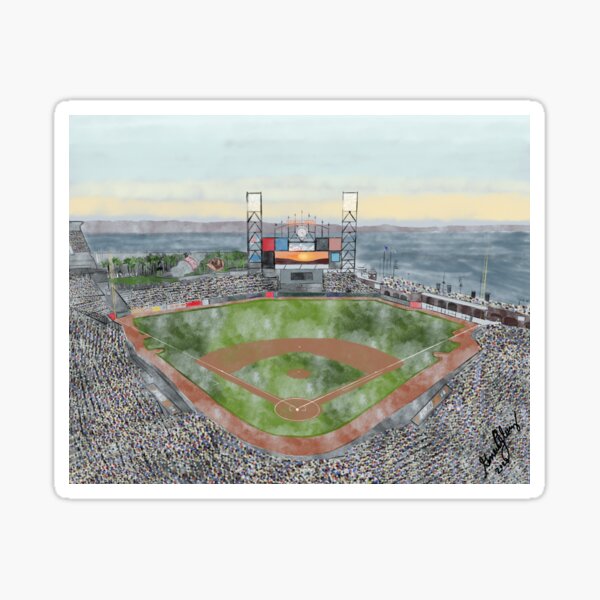 ATT Park San Francisco Giants Baseball Ballpark Stadium Art Print