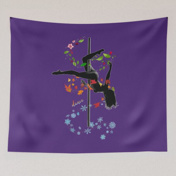 Item preview, Dance Pole Dancing Active & Gym Wear Windy Four Seasons Nature Gifts designed and sold by KirstyNadineArt.