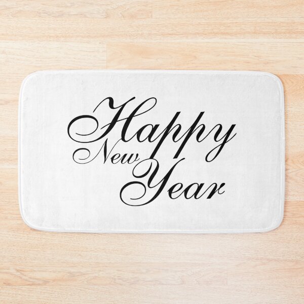 Item preview, Happy New Year 1 (Black) designed and sold by Julia2Julia.