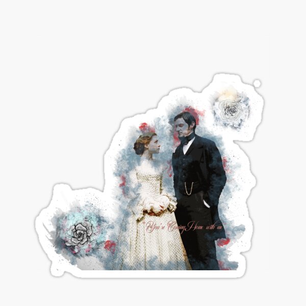 North and South - Mr Thornton and Margaret Hale. Sticker