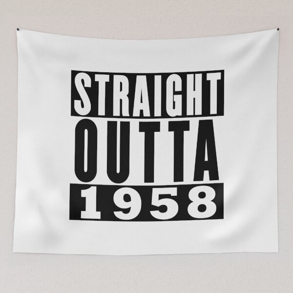 Item preview, Straight Outta 1958 Birthday designed and sold by RandomStuffShop.