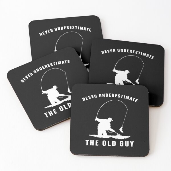 Item preview, Never Underestimate The Old Guy, Funny Fishing Gift designed and sold by Space Art.