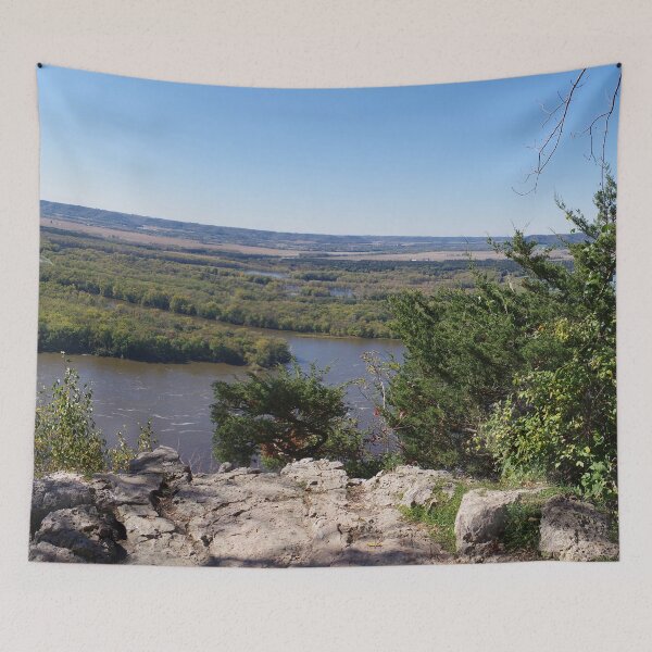 Item preview, Panoramic view of the Upper Mississippi River, looking into MN from Buena Vista Park, Alma, WI designed and sold by rvjames.