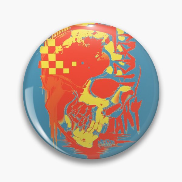 Item preview, Trash Art Skull Yellowred designed and sold by Nickibeutel.