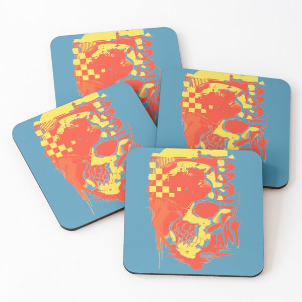 Item preview, Trash Art Skull Yellowred designed and sold by Nickibeutel.